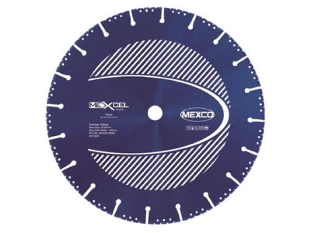 Mexco Mexcel30020 Xcel Grade Metal Cut Diamond Blade 300 X 20mm Mexmexl300
