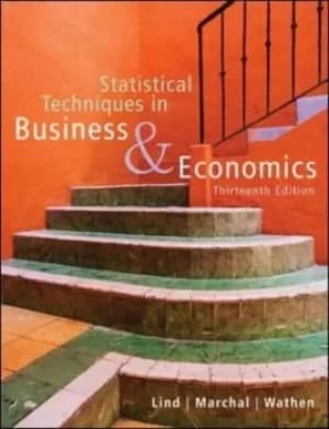Statistical Techniques in Business and Economics with Student by Douglas Lind