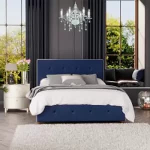 Laurence Llewelyn-Bowen Laurence Llewelyn Bowen Hesper Ottoman Storage Bed Plush Velvet Navy King