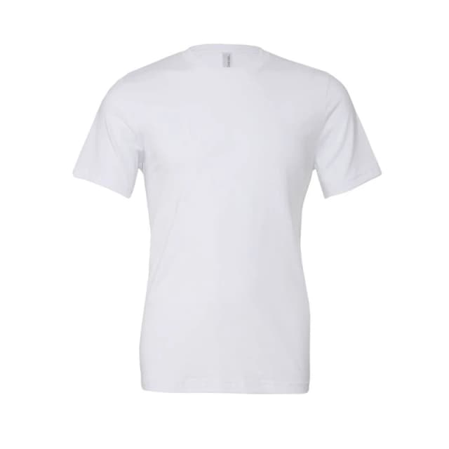Bella + Canvas Mens Crew Neck T-Shirt in White Size: XS White Male XS