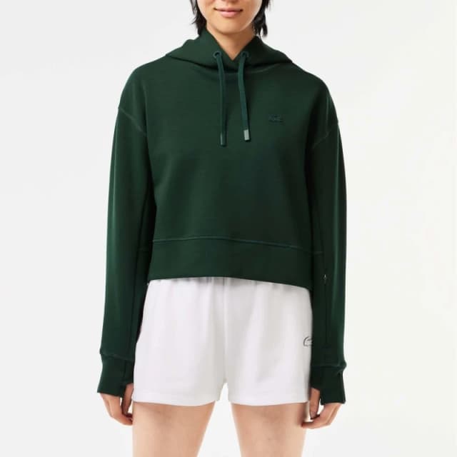 Lacoste Short Cut Cotton Hoodie - Green Green 14