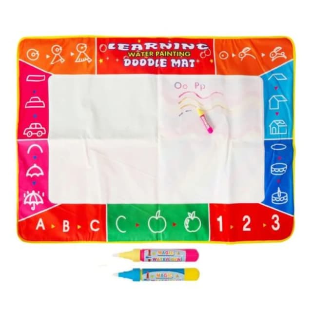 Doodle Doodle Children Creativity Drawing Mat, Small + Large and 5 Pcs Accessories Set - Large
