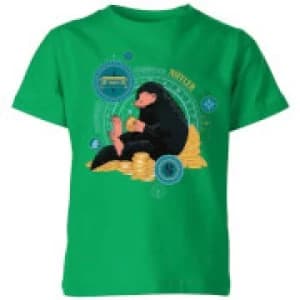 Fantastic Beasts Niffler Kids T-Shirt - Kelly Green - 11-12 Years