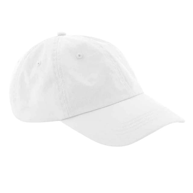 Beechfield Beechfield Men Cotton Baseball Cap in White White One Size Male 5063300462485