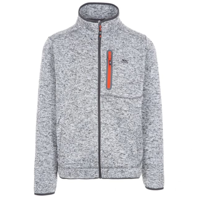 Trespass Trespass Men Bingham Fleece Jacket in Grey Size: X-Small Grey XS Male 5059444256196