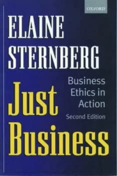 Just Business by Elaine Sternberg Paperback
