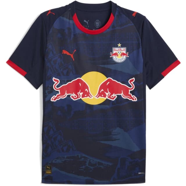 Puma RB Salzburg Away Shirt 2025 2026 Adults Navy/Red male S