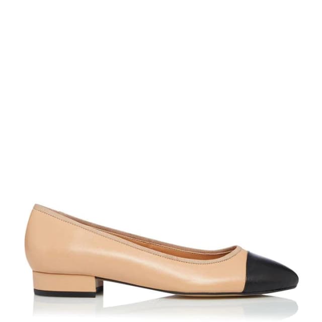 Dune Camel Leather 'Highgate' Ballet Pumps - 3
