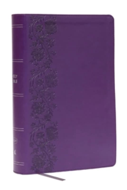 KJV Giant Print End-of-Verse Reference Bible, Purple Leathersoft, Red Letter, Comfort Print Leather / fine binding