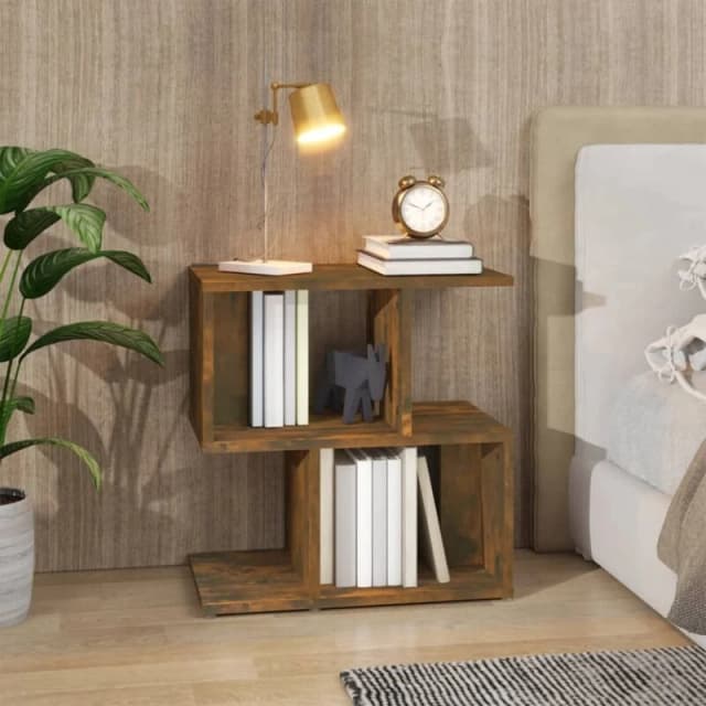 VIDAXL Bedside Cabinet Smoked Oak 50x30x51.5cm Engineered Wood Vidaxl 8720286955833
