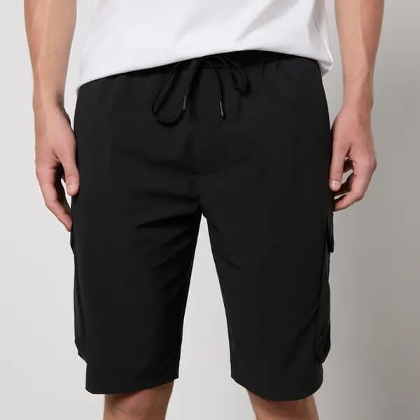 BOSS Green S_Urbanex-Cargo1 Stretch-Shell Cargo Shorts - IT 50/L Black Shorts male 50511428-001 L