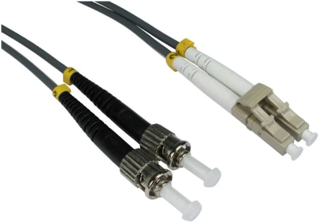 Cables Direct 2m OM1 Fibre Optic Cable, LC - ST (Multi-Mode)