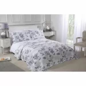 Emma Barclay Wordsworth Bedspread Double Bed Silver