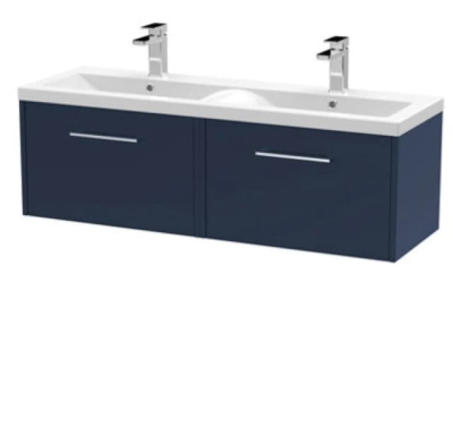 Hudson Reed 1200 Wh 2-Drawer Vanity & Double Basin