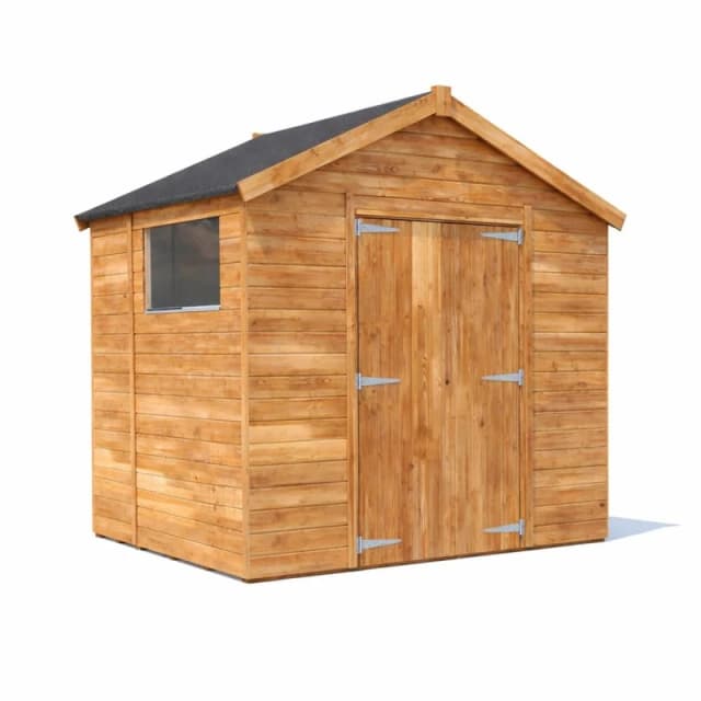 Dunster House Garden Shed 2.4 X 1.8M (6' X 4') 12mm Walls Window Apex Roof Overlord Modular