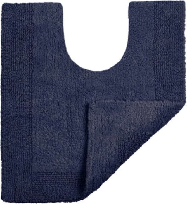 Allure Bath Fashions Elegance Reversible Heavyweight Pedestal Mat - Navy