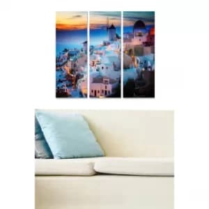 MDF451473919 Multicolor Decorative MDF Painting (3 Pieces)