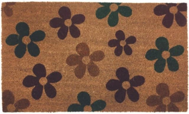 The Rugs Coir Doormat Gainsborough Flowers 45X75 Cm