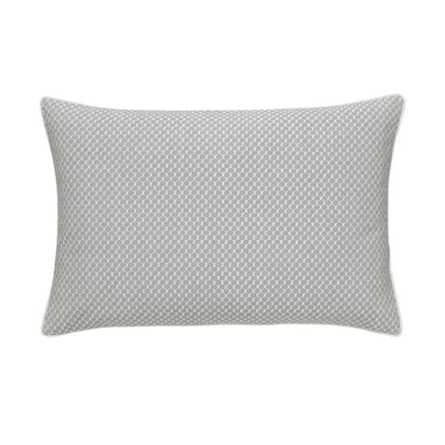 Bedeck of Belfast Silver Cotton Sateen Fine Linens 'Tahra' Cushion - Cushion