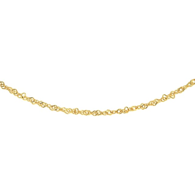 Be You 9ct Gold Twist Curb Chain Gold female 24inch