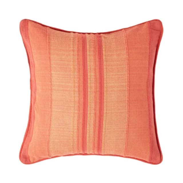 Homescapes Cotton Striped Terracotta Cushion Cover Morocco , 60 X 60 Cm