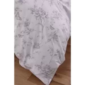 Charlotte Thomas Sheridan Grey Floral Duvet Cover Set Super King Bedding - Grey