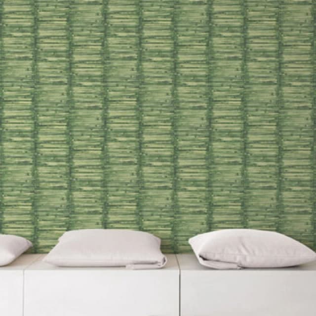 Galerie Global Fusion Green Bamboo Smooth Wallpaper