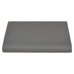 Belledorm Sateen Flat Sheet (Double) (Platinum Grey)