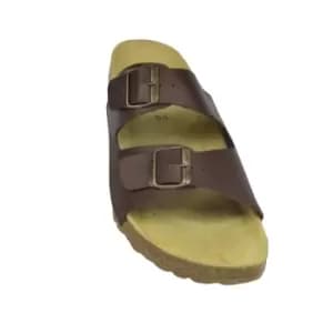 Biox Mens Aston Sano Sliders (12 UK) (Brown)
