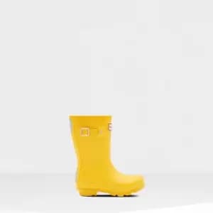 Hunter Original Little Kids Wellington Boots - Yellow - UK 7 Toddler