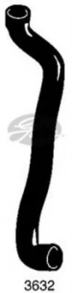 Curved Radiator Hose 425mm X 36 Gates 3632