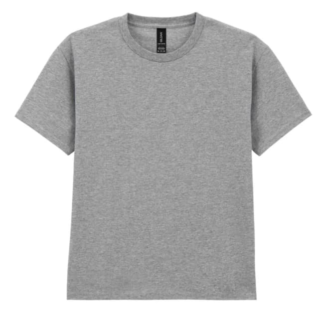 Gildan Cotton Lightweight T-Shirt in Grey Size: 5-6 Years Grey Unisex 5-6 Years