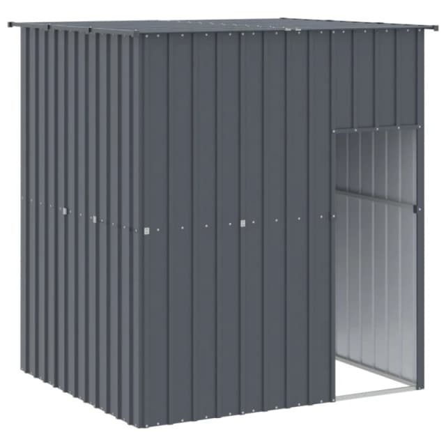 VIDAXL Dog House with Roof Anthracite 165x153x181cm Galvanised Steel Vidaxl 8720845903923