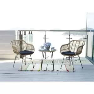 Belize Outdoor 2 Seat Bistro Set Grey