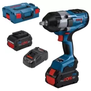 Bosch GDS 18V-1000 BITURBO 18v Cordless Brushless High Torque ½Drive Impact Wrench 2 x 8ah Li-ion ProCore Charger Case
