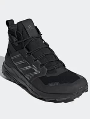 adidas Terrex Trailmaker Mid Cold.rdy Hiking Shoes, Black/Grey, Size 10.5, Men