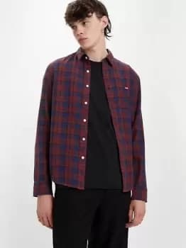 Battery Housemark Slim Fit Shirt - Red