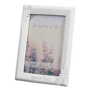 4" x 6" - Thoughts of You Feather Frame with Crystals - Dad