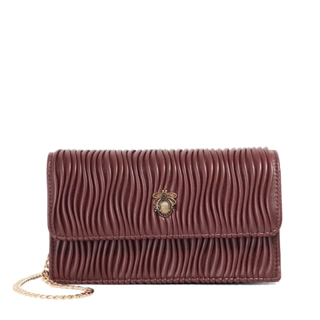 Dune London Womens Starlite Clutch Bag Burgundy female One Size