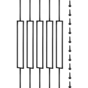 VEVOR Deck Balusters Metal Deck Spindles 10 Pack 44" Iron Stair Railing