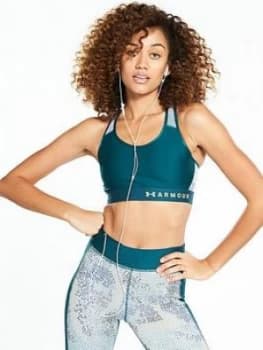 Urban Armor Gear Armourreg Mid Keyhole Mesh Bra Teal Teal Size XS Women