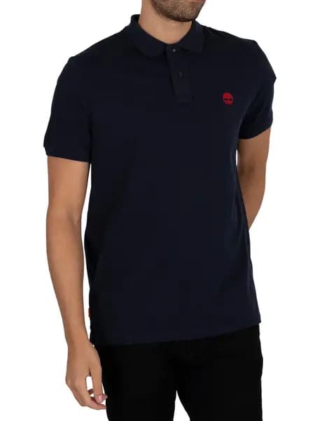 Timberland Basic Logo Polo Shirt Dark Sapphire M