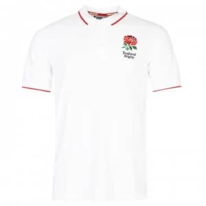 RFU England Rugby Core Polo Shirt Mens - White