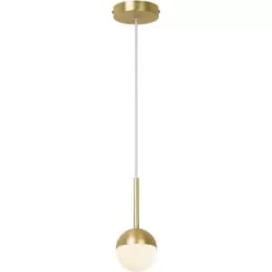 Contina Pendeant Light in Brass/Opal - Brass / opal