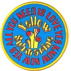 The Beatles - Yellow Submarine AYNIL Circle Standard Patch