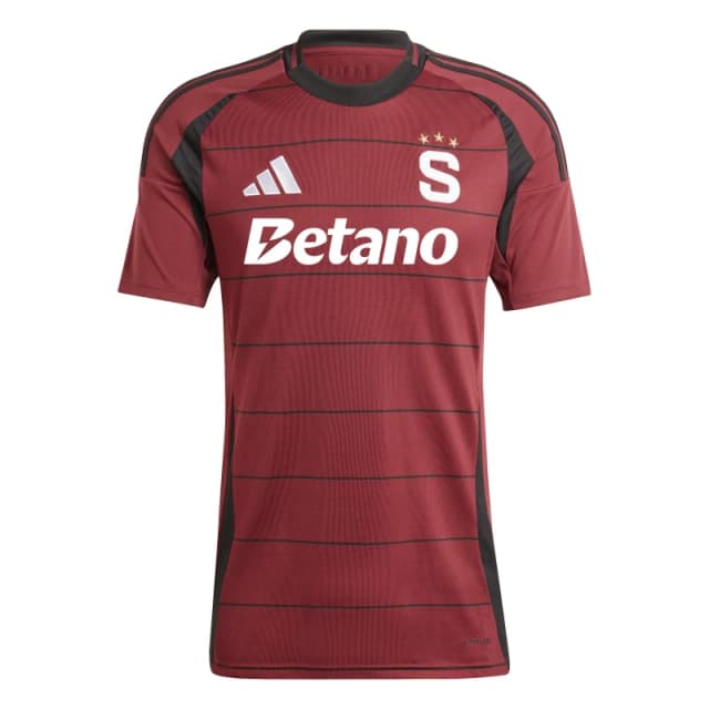 adidas Sparta Prague Home Shirt 2024 2025 Adults Red male S