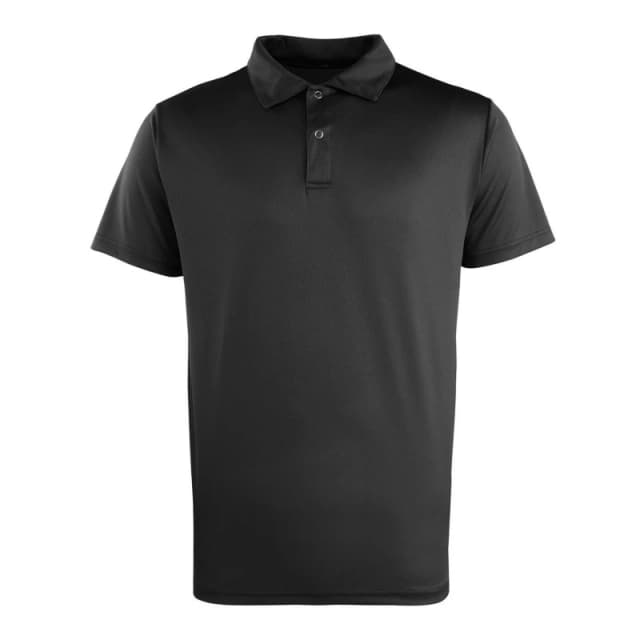 Premier Womens Coolchecker Pique Polo Shirt in Black Size: XS Black Female XS