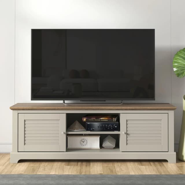 GFW Salcombe TV Unit Light Grey