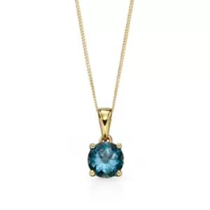 JG Signature 9ct Gold London Blue Topaz Necklace