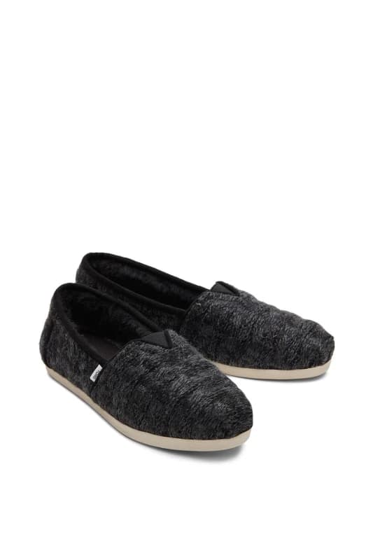 TOMS Womens 'Alpargata with Cloudbound' Classic Slippers in Black Size: 4 Black Female 4